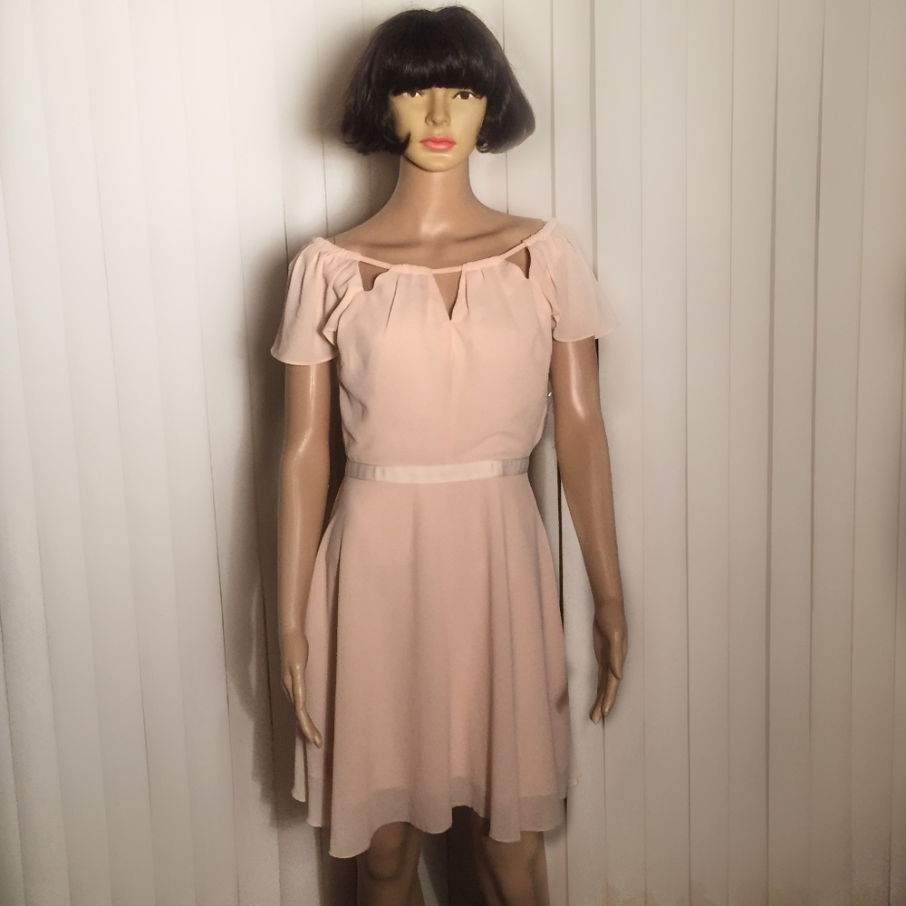 Moon Collection Dress with cut out neckline
